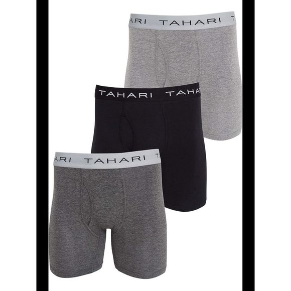 Tahari Underwear & Socks Tahari Intimates 3 Pack Gray Boxer Brief
